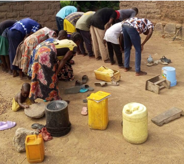 Village Mother and Their Children Embracing Islam